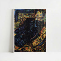 Portrait of Hans Frisch (1907) by Ernst Ludwig Kirchner – Art Print - Art print in white frame