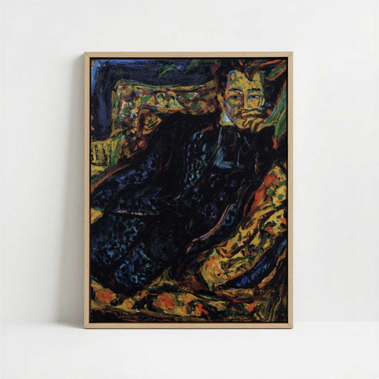 Framed Canvas - Framed canvas in oak color frame