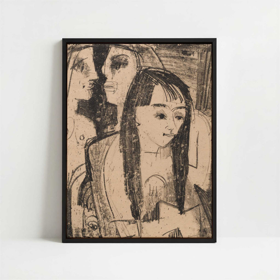 Framed Canvas - Framed canvas in black frame