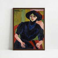 Framed Canvas - Framed canvas in dark wood color frame