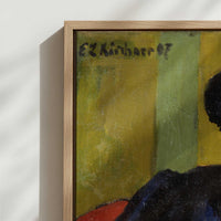 Framed Canvas - Close-up detail and texture of the framed canvas
