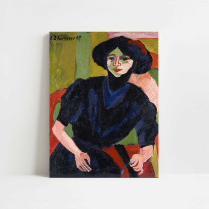 Portrait of a Woman (1911) by Ernst Ludwig Kirchner – Art Print - Unframed art print