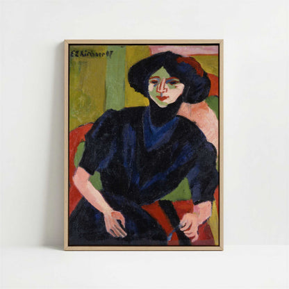 Framed Canvas - Framed canvas in oak color frame