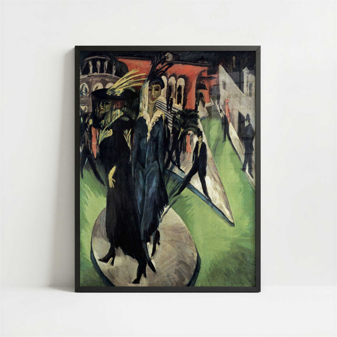 Potsdamer Platz (1914) by Ernst Ludwig Kirchner – Art Print - Art print in black frame