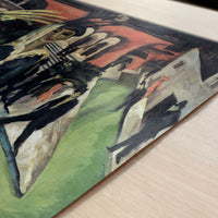 Potsdamer Platz (1914) by Ernst Ludwig Kirchner – Art Print - Close-up detail of the art print