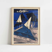 Rapperswil (1933) by Ernst Ludwig Kirchner – Art Print - Art print in oak frame