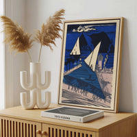 Framed Canvas - Framed canvas in a stylish interior setting