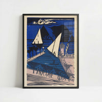 Rapperswil (1933) by Ernst Ludwig Kirchner – Art Print - Art print in black frame