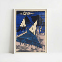 Rapperswil (1933) by Ernst Ludwig Kirchner – Art Print - Art print in white frame