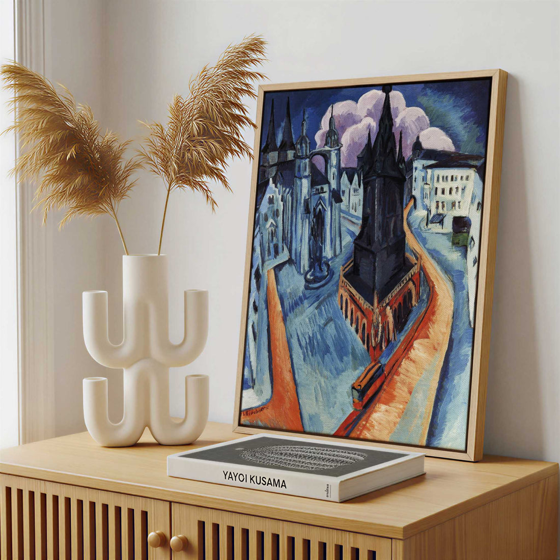 Framed Canvas - Framed canvas in a stylish interior setting