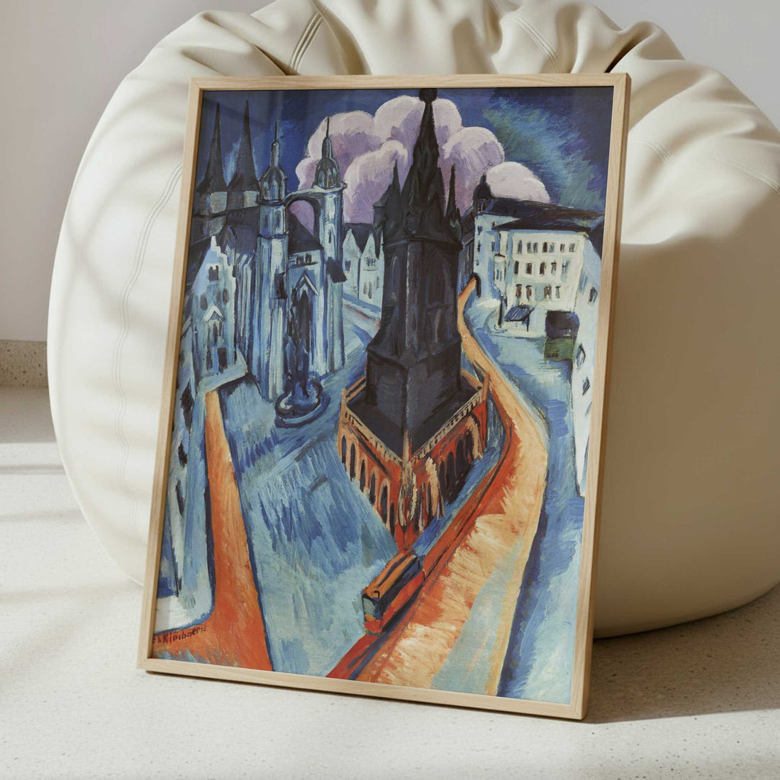 Red Tower in Halle (1915) by Ernst Ludwig Kirchner – Art Print - Interior inspiration