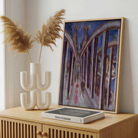 Framed Canvas - Framed canvas in a stylish interior setting