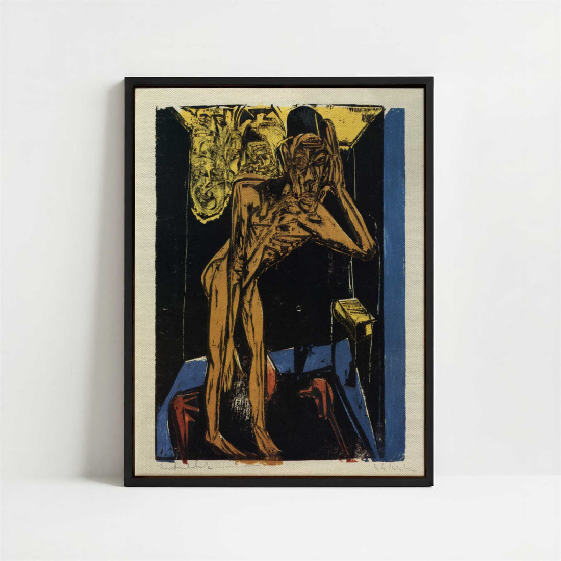 Framed Canvas - Framed canvas in black frame