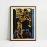 Schlemihl Alone in His Room (1915) by Ernst Ludwig Kirchner – Art Print - Art print in dark wood frame