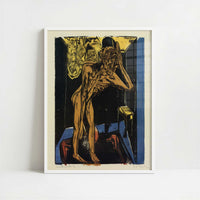 Schlemihl Alone in His Room (1915) by Ernst Ludwig Kirchner – Art Print - Art print in white frame