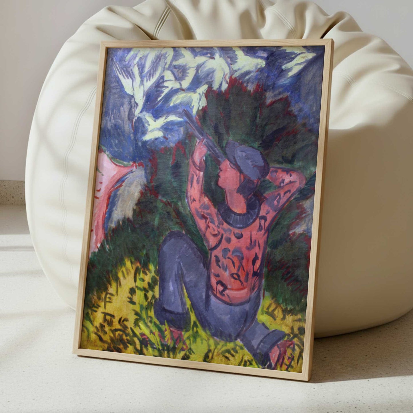 Seagull Hunter in the Woods (1912) by Ernst Ludwig Kirchner – Art Print - Interior inspiration