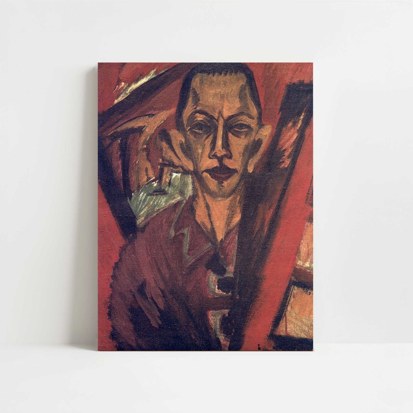 Self-portrait (1914) by Ernst Ludwig Kirchner – Art Print - Unframed art print