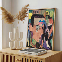 Framed Canvas - Framed canvas in a stylish interior setting