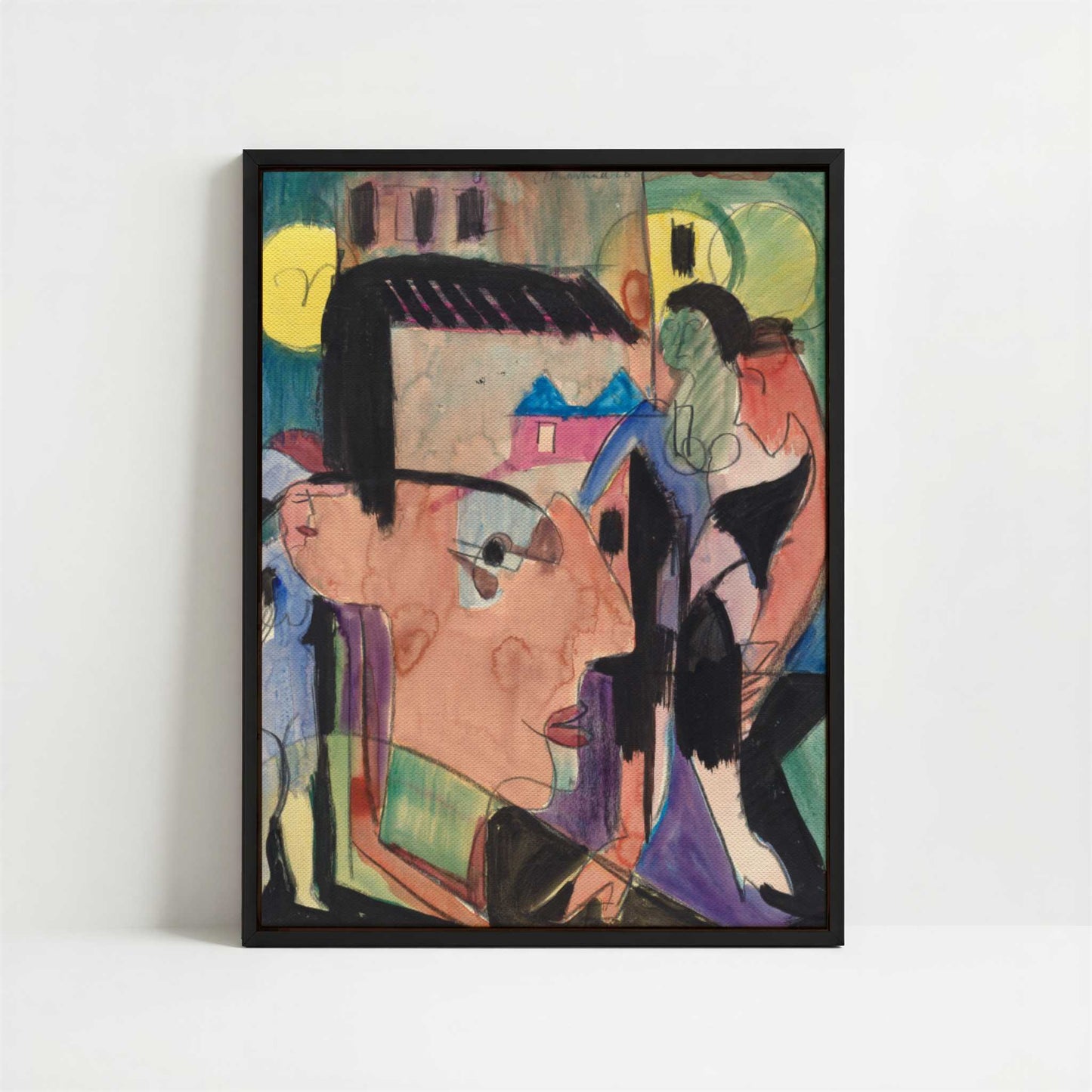 Framed Canvas - Framed canvas in black frame