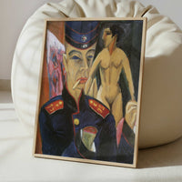 Self-portrait as a Soldier (1915) by Ernst Ludwig Kirchner – Art Print - Interior inspiration