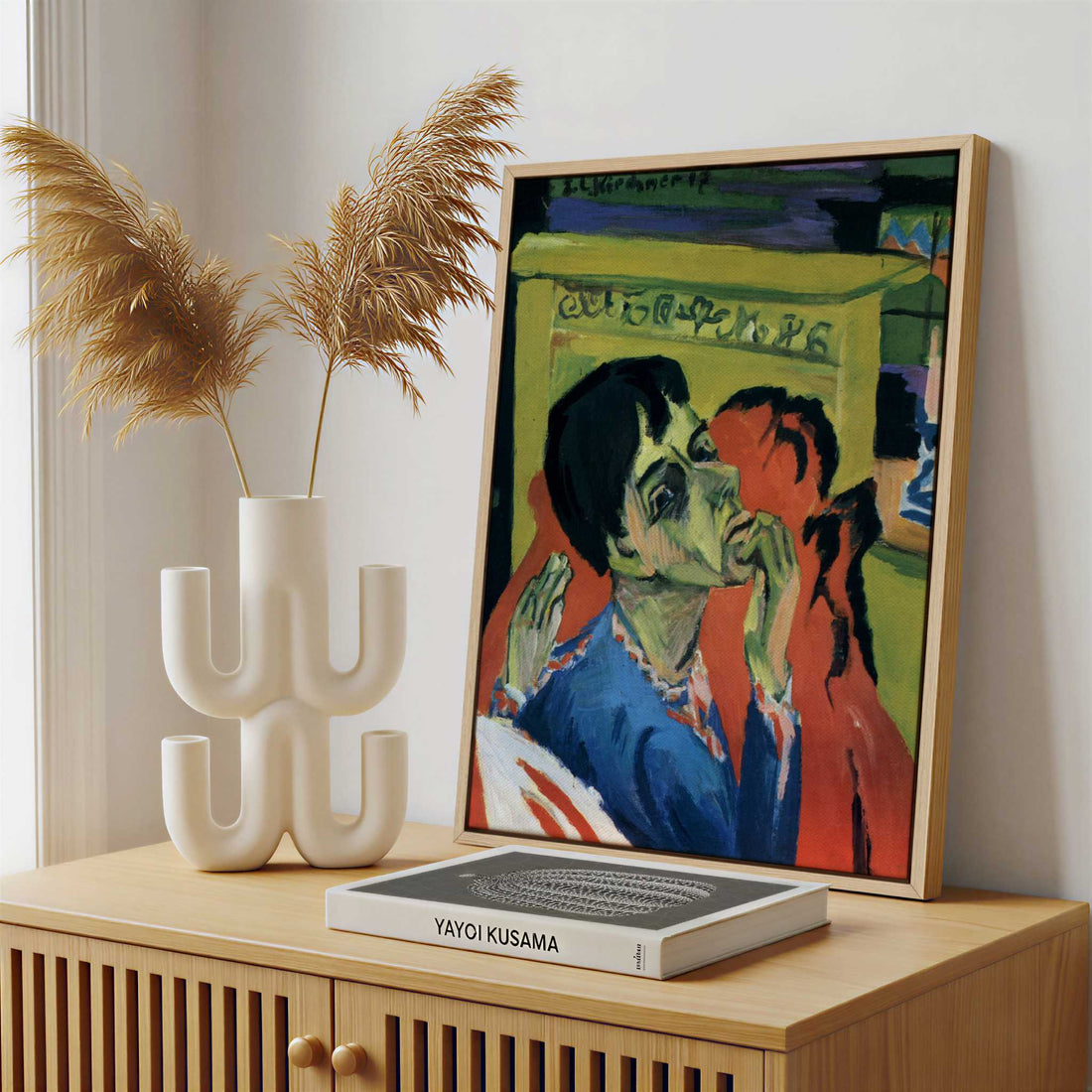 Framed Canvas - Framed canvas in a stylish interior setting