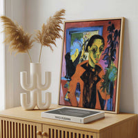 Framed Canvas - Framed canvas in a stylish interior setting