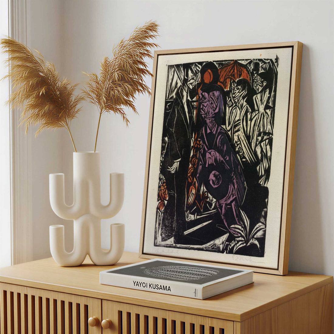 Framed Canvas - Framed canvas in a stylish interior setting