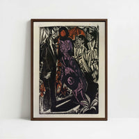 Framed Canvas - Framed canvas in dark wood color frame