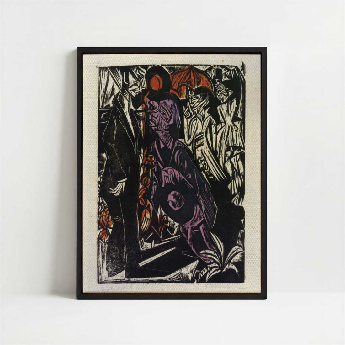 Framed Canvas - Framed canvas in black frame
