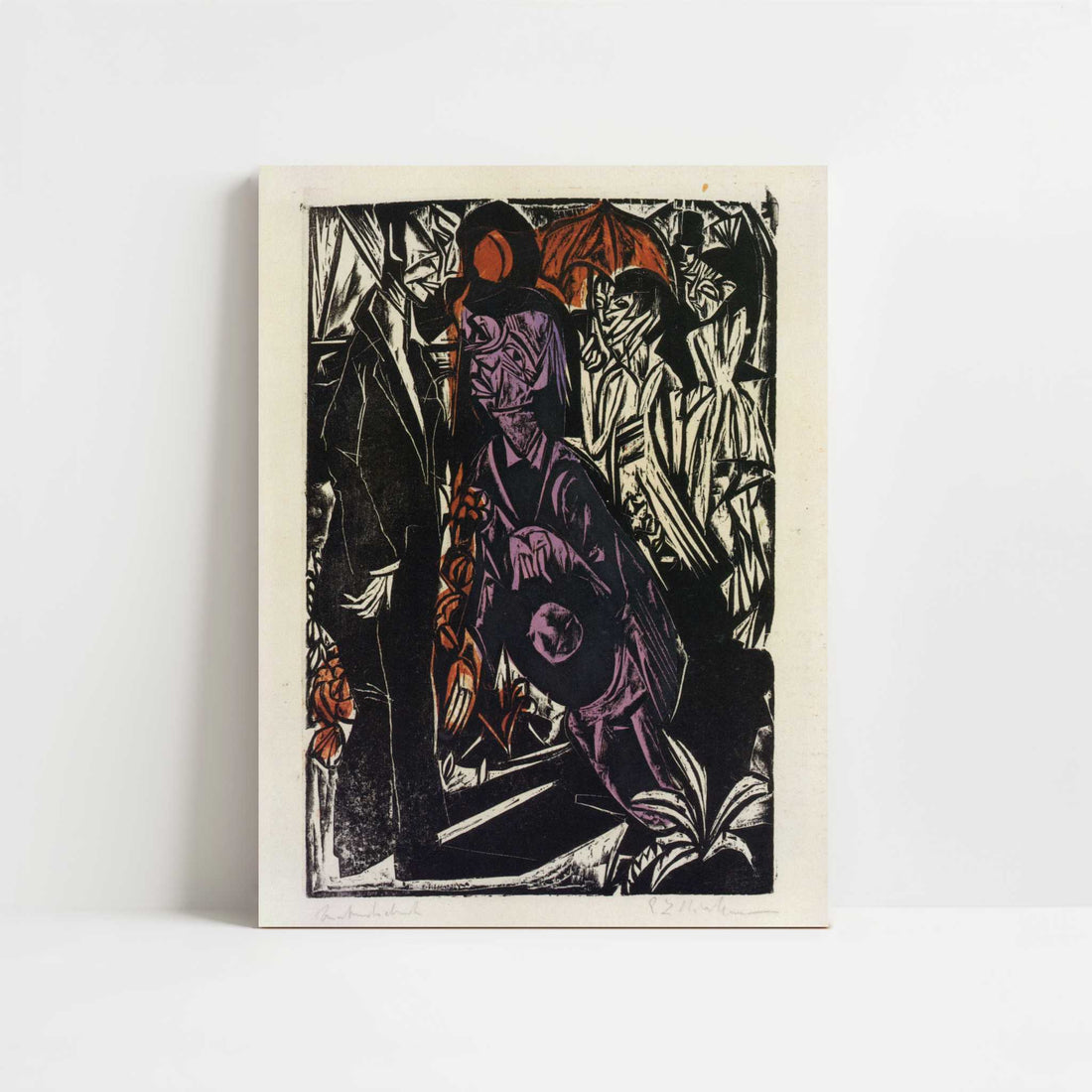 Selling the Shadow (1915) by Ernst Ludwig Kirchner – Art Print - Unframed art print