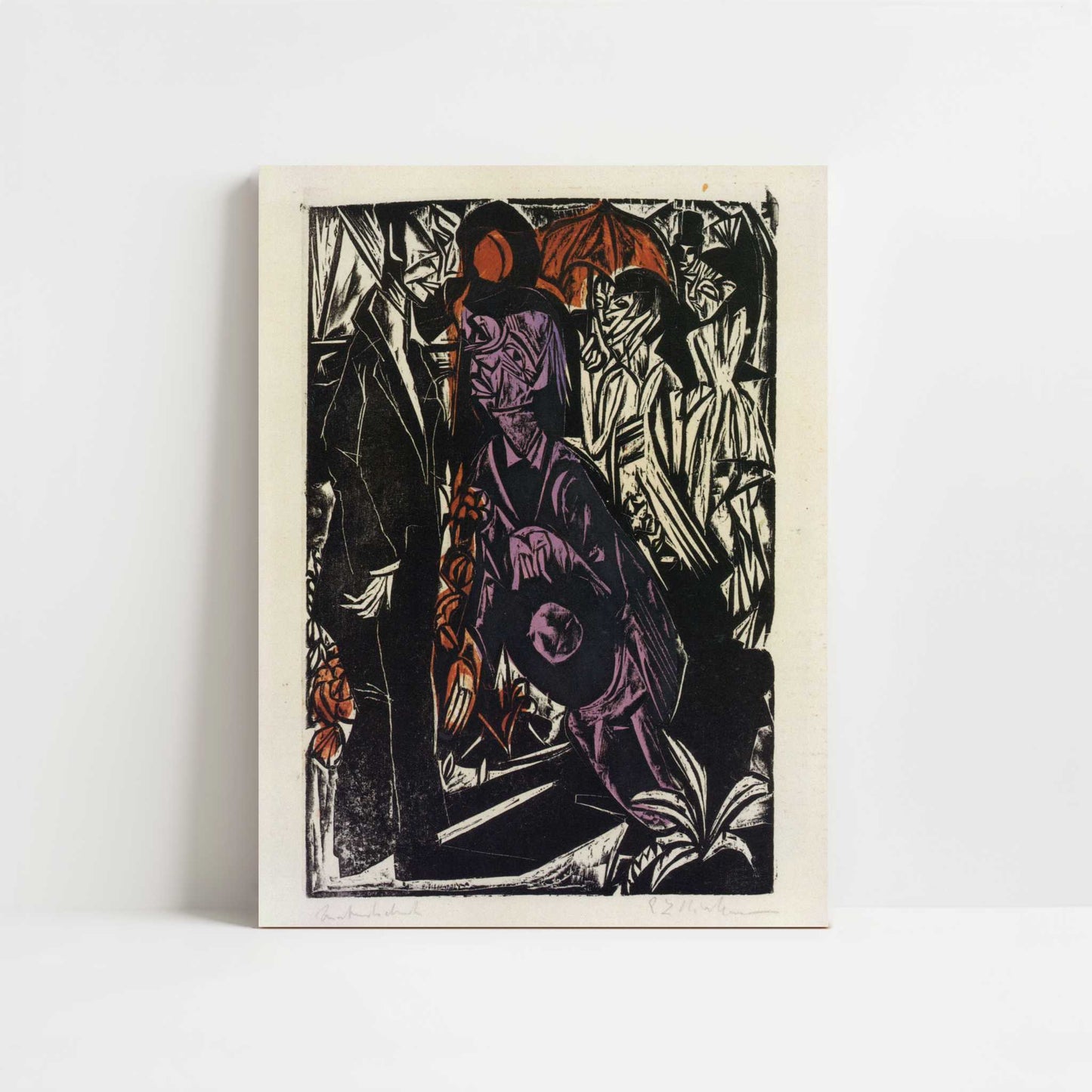 Selling the Shadow (1915) by Ernst Ludwig Kirchner – Art Print - Unframed art print
