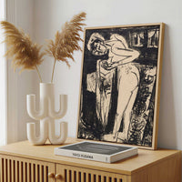 Framed Canvas - Framed canvas in a stylish interior setting