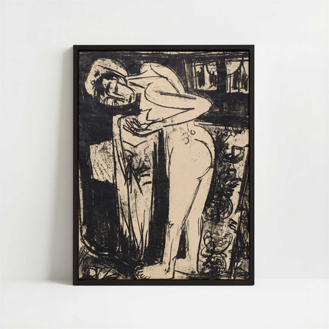 Framed Canvas - Framed canvas in black frame