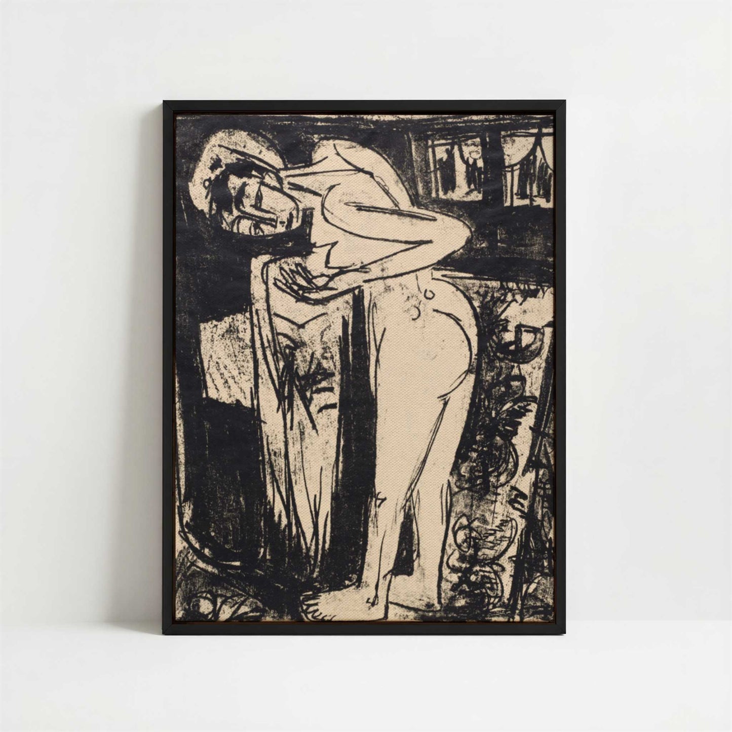 Framed Canvas - Framed canvas in black frame