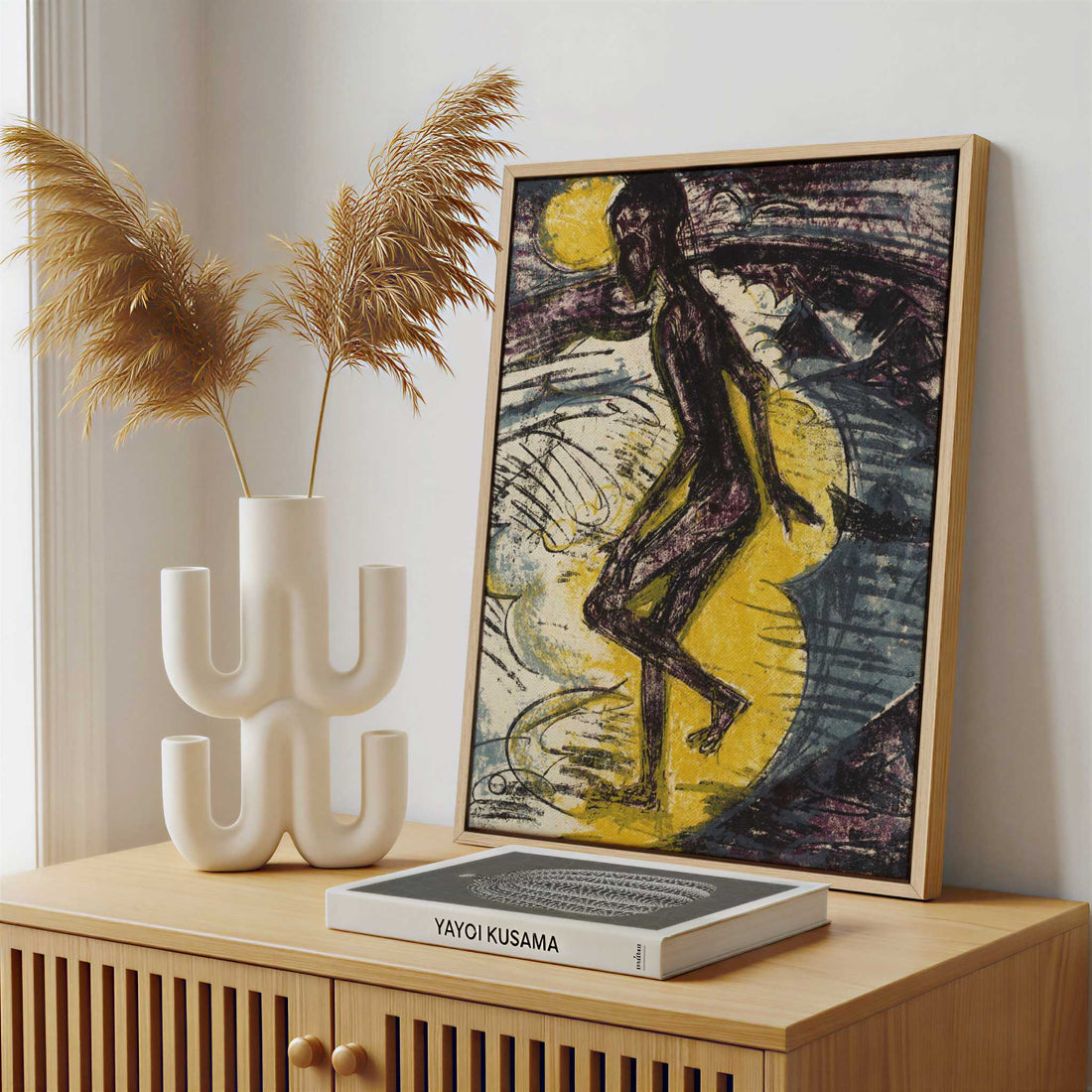 Framed Canvas - Framed canvas in a stylish interior setting