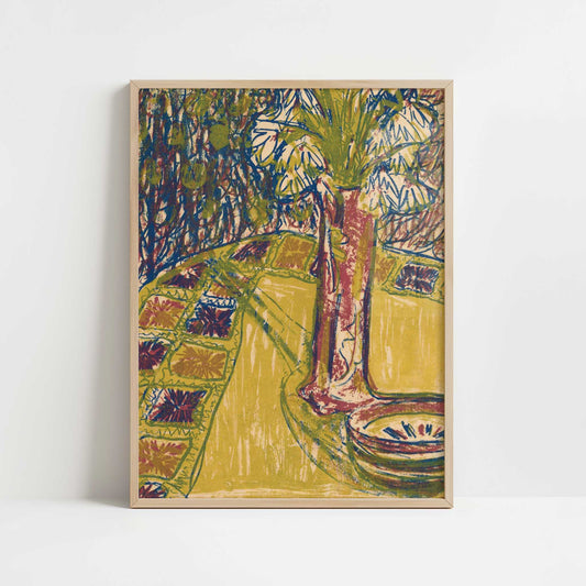 Still Life (1907) by Ernst Ludwig Kirchner – Art Print - Art print in oak frame