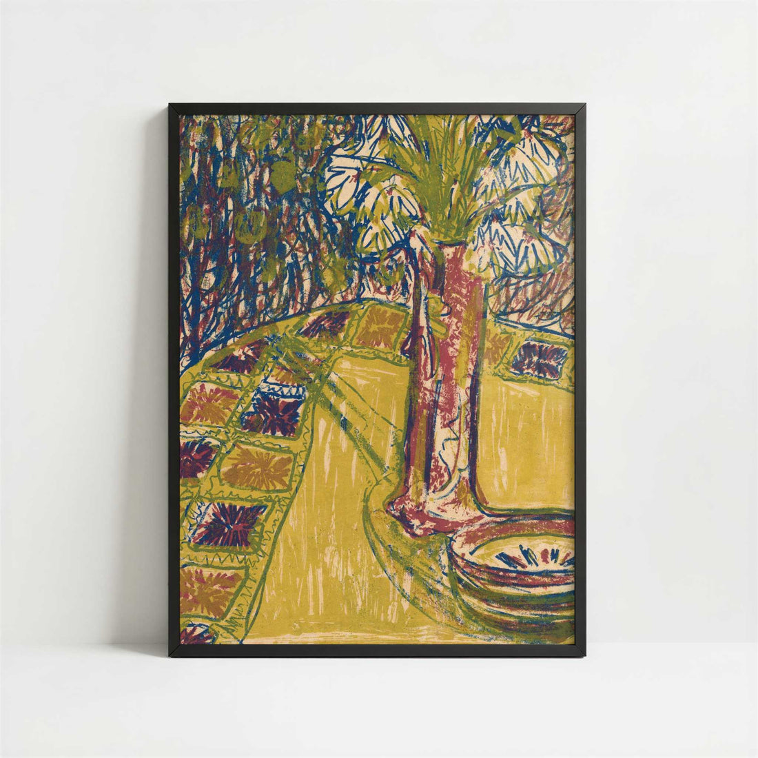 Still Life (1907) by Ernst Ludwig Kirchner – Art Print - Art print in black frame