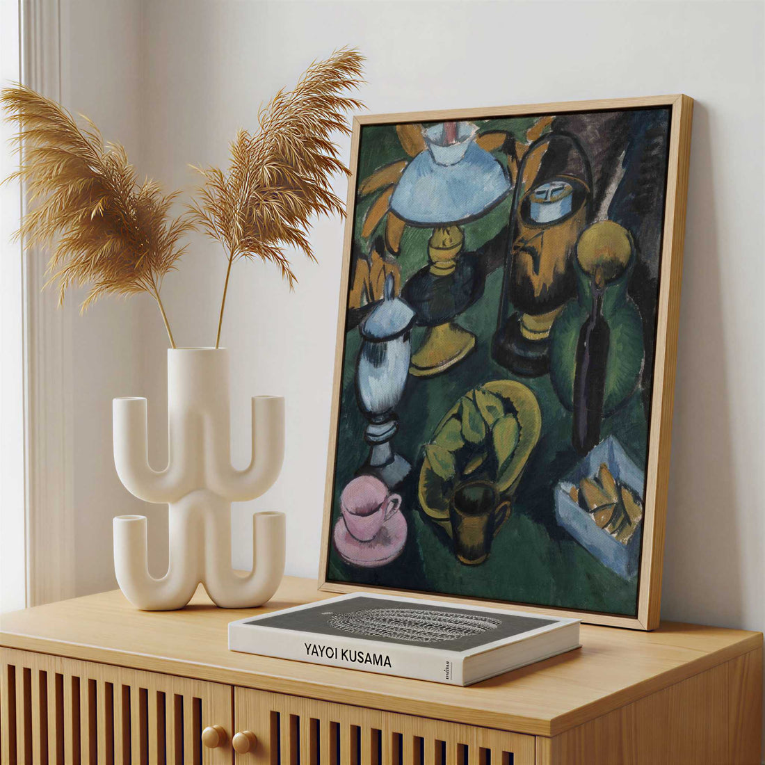 Framed Canvas - Framed canvas in a stylish interior setting