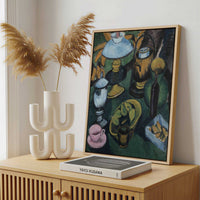 Framed Canvas - Framed canvas in a stylish interior setting