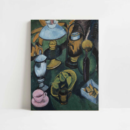 Still Life with Lamp (1912) by Ernst Ludwig Kirchner – Art Print - Unframed art print