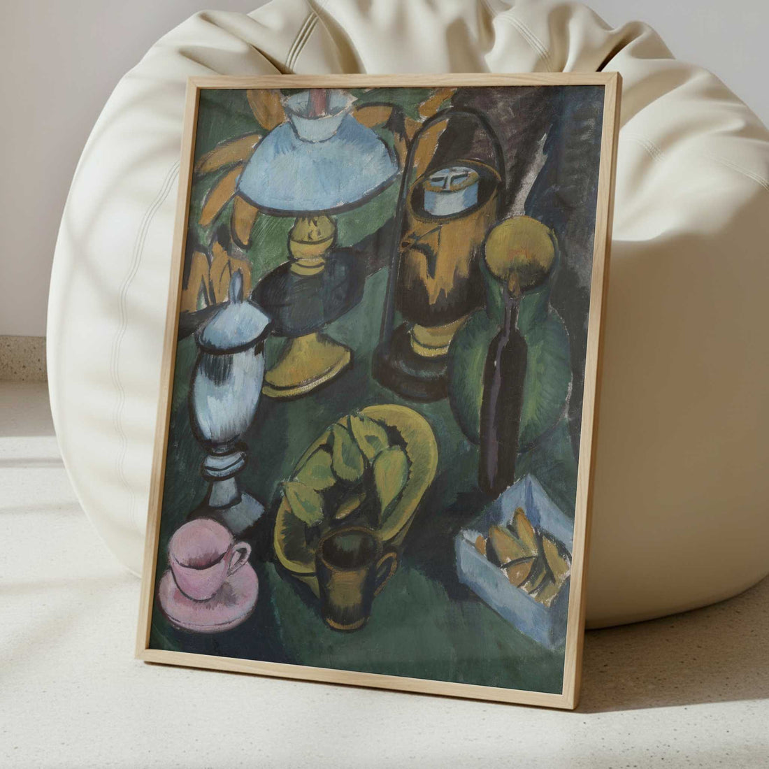 Still Life with Lamp (1912) by Ernst Ludwig Kirchner – Art Print - Interior inspiration