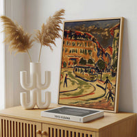 Framed Canvas - Framed canvas in a stylish interior setting