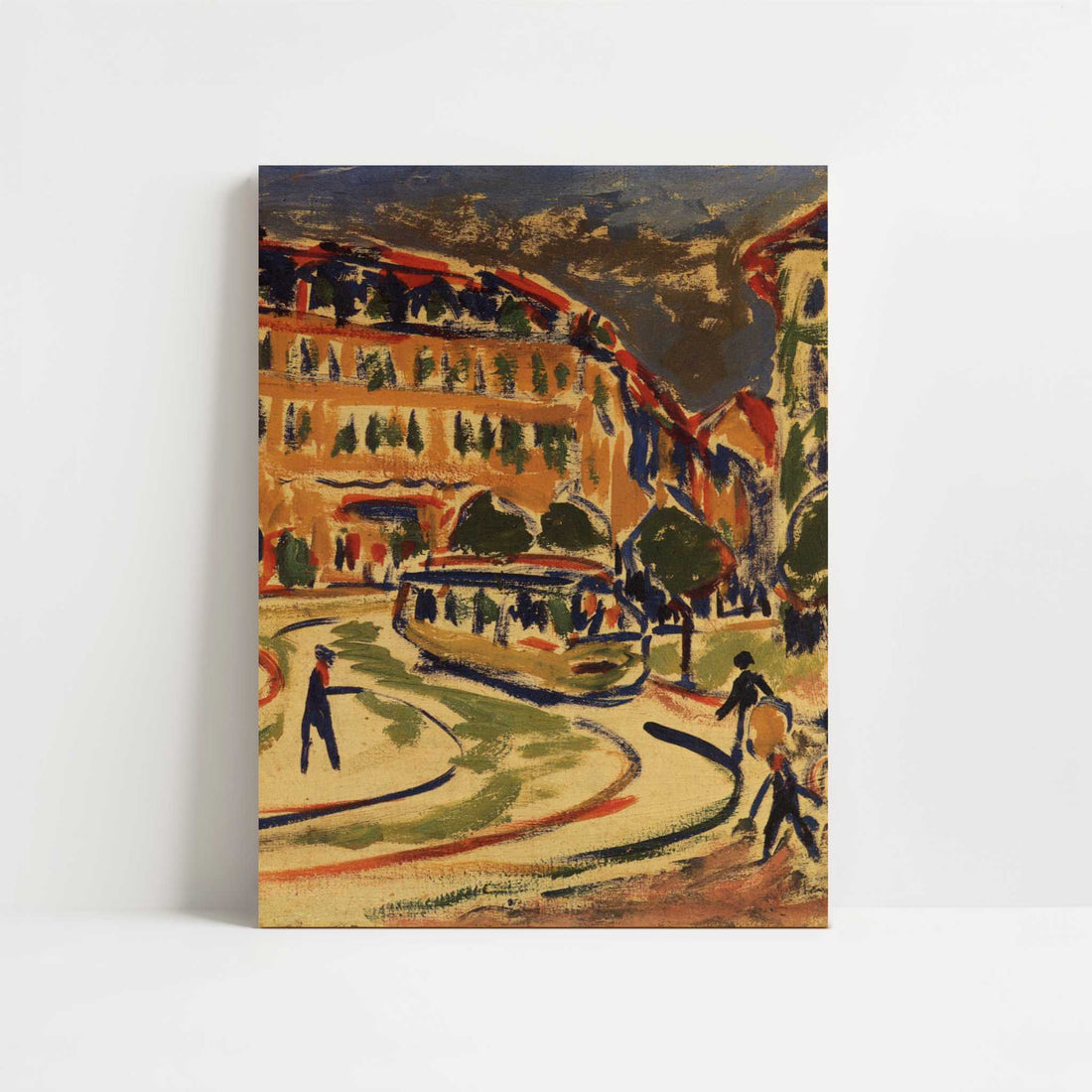 Streetcar in Dresden (1909) by Ernst Ludwig Kirchner – Art Print - Unframed art print