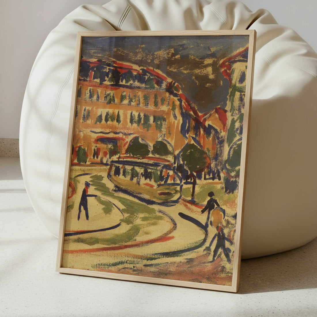 Streetcar in Dresden (1909) by Ernst Ludwig Kirchner – Art Print - Interior inspiration