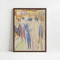 Framed Canvas - Framed canvas in dark wood color frame