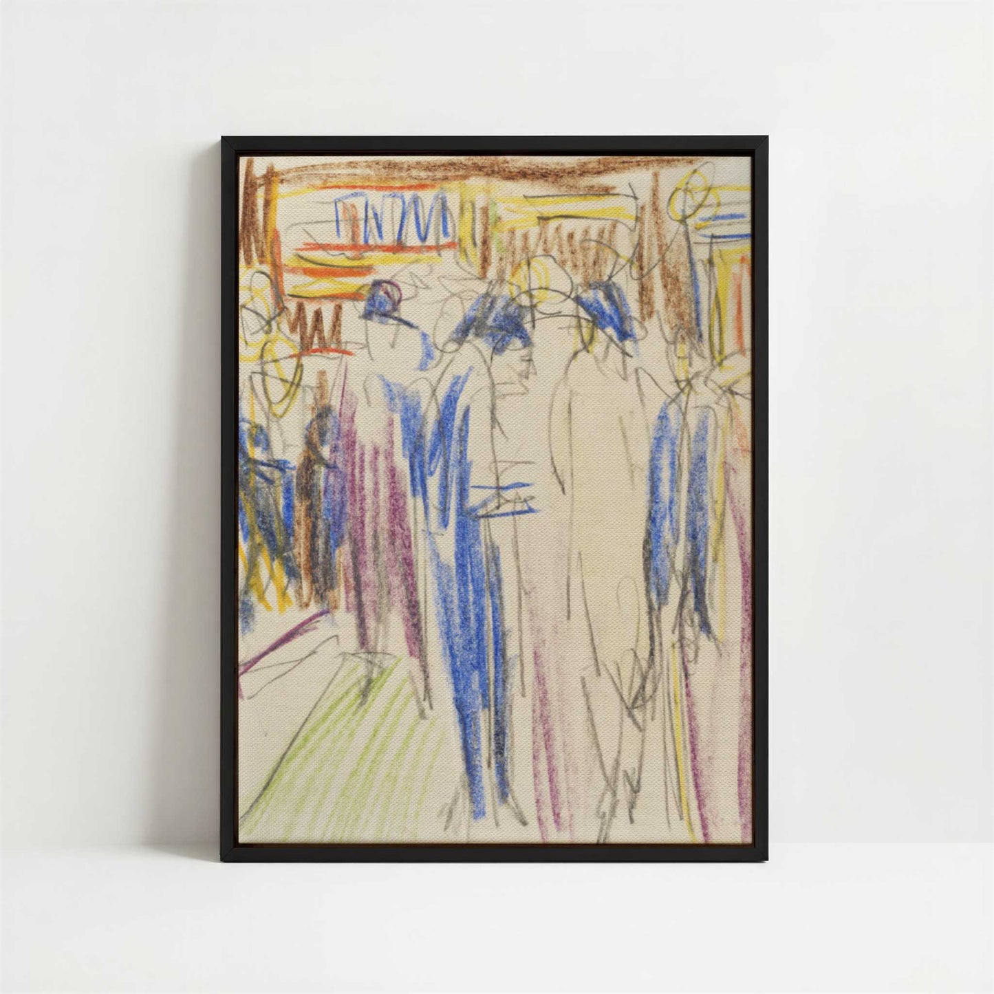 Framed Canvas - Framed canvas in black frame