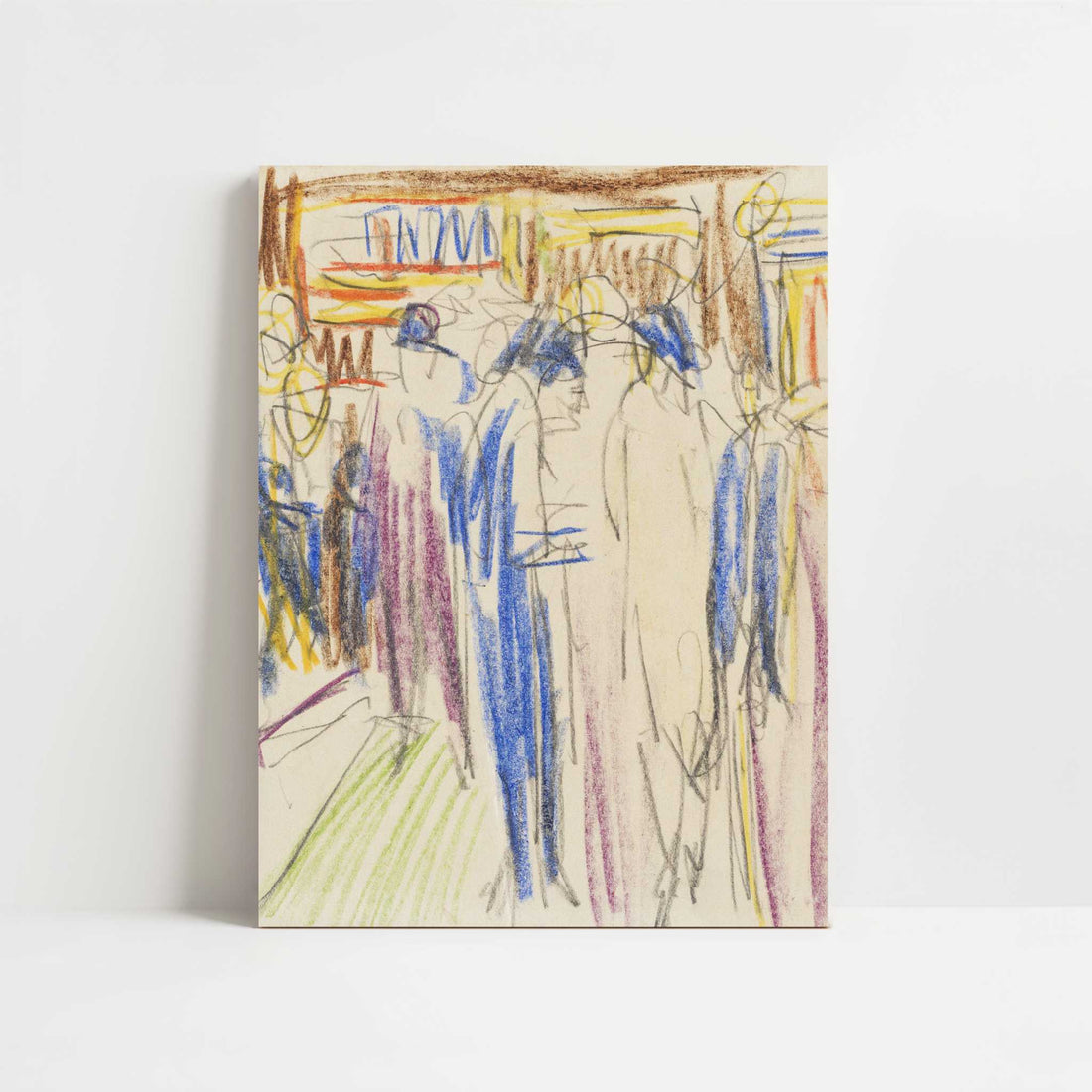 Street Scene (1914) by Ernst Ludwig Kirchner – Art Print - Unframed art print
