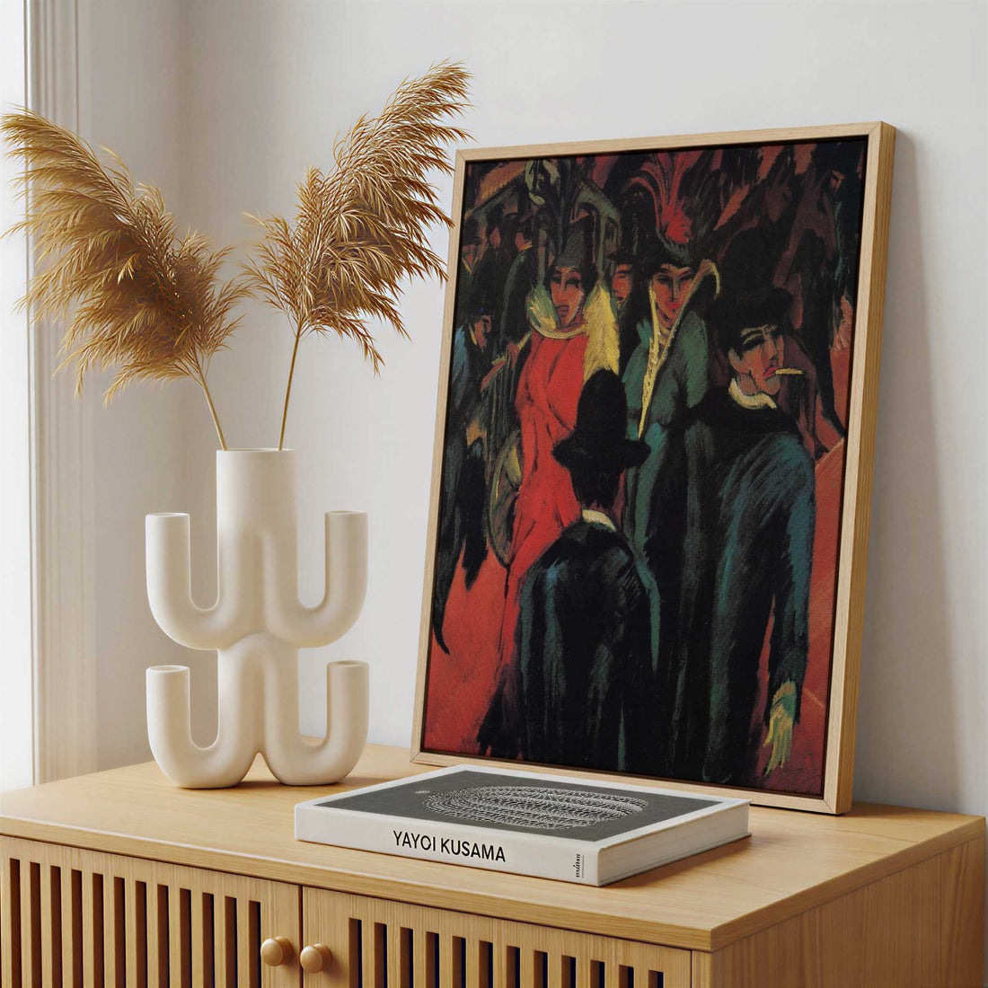 Framed Canvas - Framed canvas in a stylish interior setting