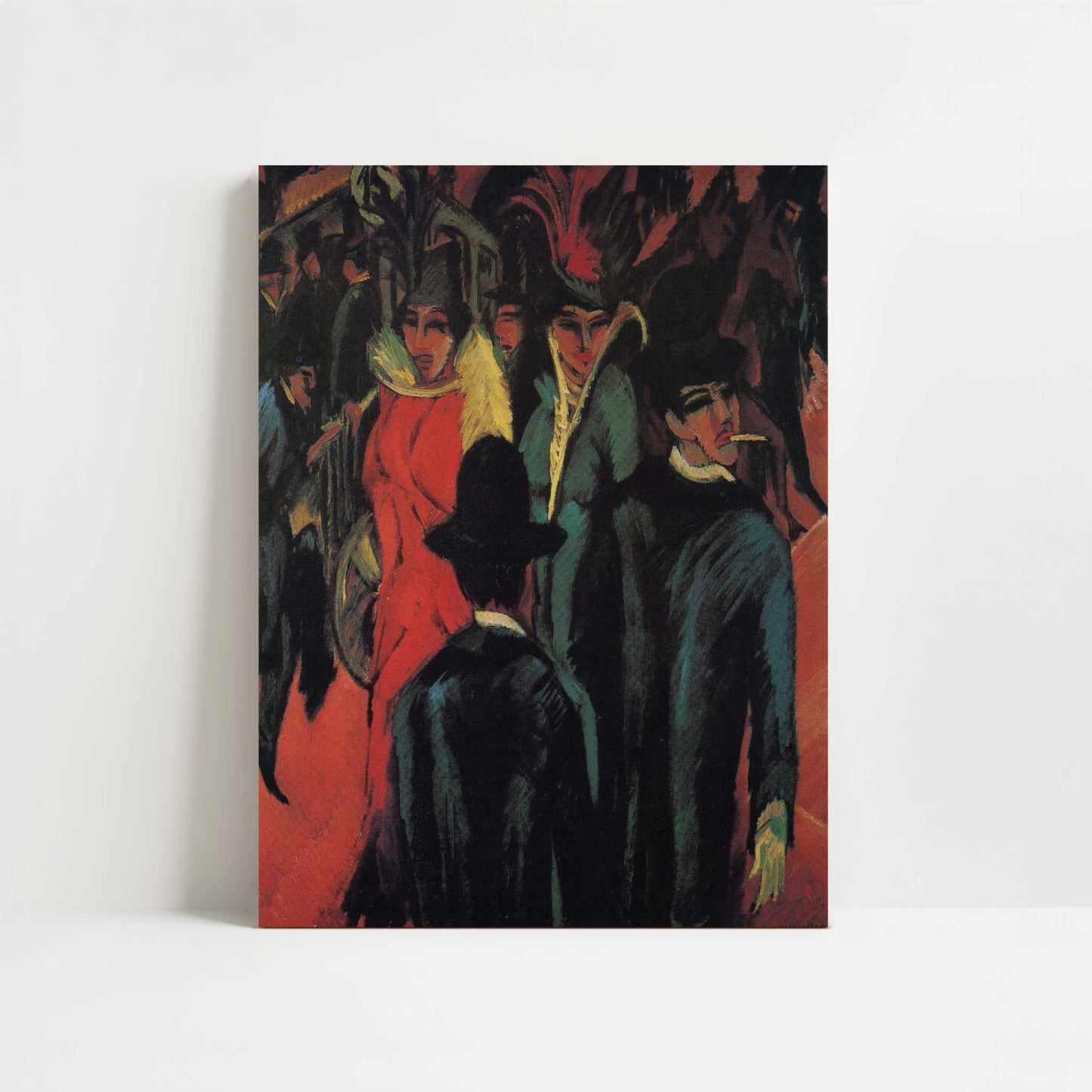 Street Scene in Berlin (1913) by Ernst Ludwig Kirchner – Art Print - Unframed art print
