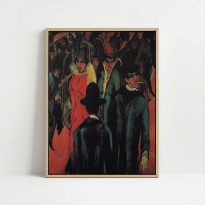 Framed Canvas - Framed canvas in oak color frame